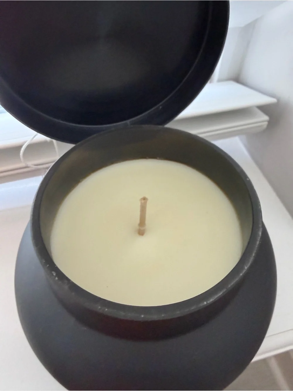 Anthropologie Capri Blue Volcano Matte Black 19 OZ Jar Candle NWT